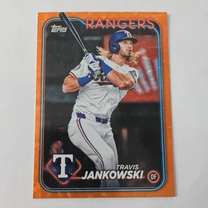 2024 Topps Update Orange Crackle Foil #US190 Travis Jankowski /299 - Picture 1 of 2
