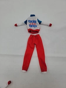 Vintage 1980's Mattel Barbie USA Outfit Pants And Top - Picture 1 of 5
