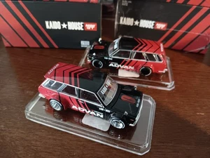 CHASE CAR Kaido House x Mini GT Datsun 510 Wagon Kaido Advan #033 Regular Pair - Picture 1 of 9
