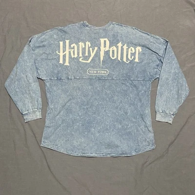 Camiseta Harry Potter Spirit Adulto XL Azul Mineral Nueva York Gran Tamaño Puff Foto 1 de 4