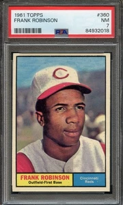 1961 Topps #360 Frank Robinson PSA 7 HOF Cincinnati Reds 2018 - Picture 1 of 2