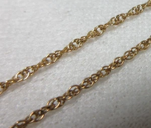 COLLAR DE ESLABONES DE CADENA DOBLE ESLABÓN RELLENO ORO AMARILLO 14K DE COLECCIÓN 18 1/4"" #2 - Imagen 1 de 8