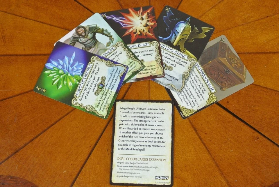 Mage Knight DUAL COLOR CARDS Board Game Promo Expansion Ultimate Edition - Image 1 of 1