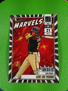 2025 Panini Donruss Leo De Vries SP ROOKIE Diamond Marvels #11 San Diego Padres⚾ - Picture 1 of 8