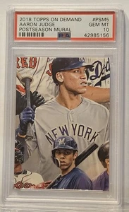 2018 On Demand #PSM5 Postseason A.Judge/C.Yelich PSA 10 GEM MINT POP5 - Picture 1 of 2