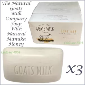 The Natural Goats Milk Company Soap MANUKA HONEY Made In Australia GET 3 BARS - Picture 1 of 24