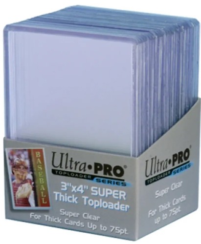 Ultra PRO 75 Pt Top Loaders RIGID Clear TOPLOADERS for Super THICK ...