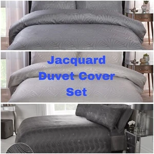 Luxury Jacquard Duvet Cover Bedding Set With Pillowcases, Quilt Cover set - Picture 1 of 23