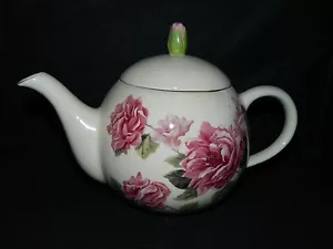 2008 Teleflora Mother's Day Teapot - Pink Rose Design - Imagen 1 de 11