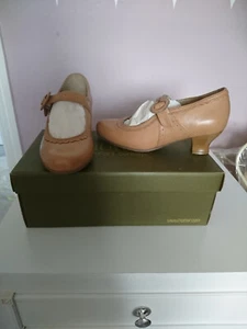 HOTTER CHARLESTON MARY JANE STIL LEDER SCHUHE UK 3 STD NEU IM KARTON WÜSTE/SAND FARBE - Bild 1 von 5