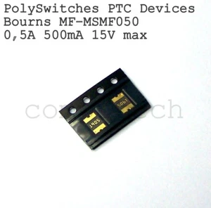 2 pezzi 0,5A 15Vdc Fusibili Ripristinabili Bourns MF serie, 500mA corpo SMD1812 - Imagen 1 de 1
