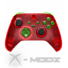 XBOX ONE SERIES RAPID FIRE CONTROLLER - CARNAGE MOD 2.0 - CLEAR RED - GREEN KIT
