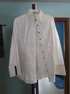 Point Zero Nicole Benisti White Button Up Jacket Size XLarge - Picture 1 of 5