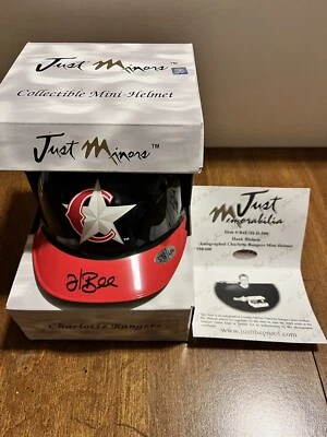 HANK BLALOCK CHARLOTTE RANGERS AUTO Mini Baseball Helmet JUST MINORS (598/600) - Image 1 of 4