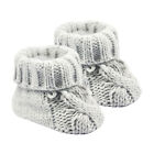 Newborn Baby Boys Girls Booties With Turnover Cable Knitted Bootees 0-3 Months