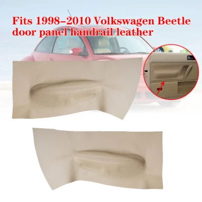 Fits 1998-2010 Volkswagen Beetle Door Armrest Door Panel Leather Cover beige  Foto 1 de 4