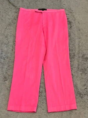Vintage Ralph Lauren Black Label Cotton Pants Womens 6 Pink Casual Stretch - Image 1 of 4