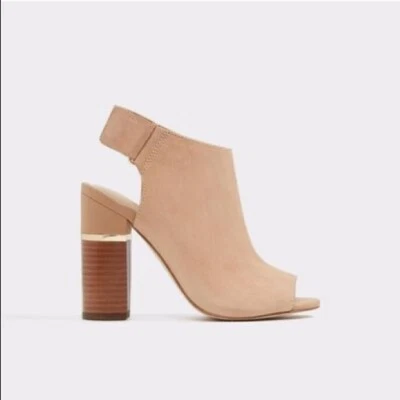 NUEVO SIN CAJA ALDO MUJER 'ARESSA' Tacón Bloque Shootie Gamuza Talla 9 Foto 1 de 4