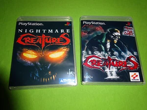 Empty Replacement Cases! Nightmare Creatures 1 II 2 Sony Playstation PS1 PS2 - Picture 1 of 8