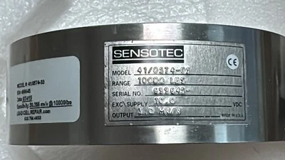 SENSOTEC Load Cell 10000 LBS out of a United machine 50 kN - Image 1 of 4