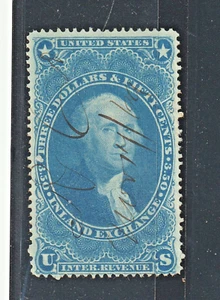 US REVENUE STAMP First Issue $3.50 Inland Exchange Scott R87c used, $180.00 - Picture 1 of 2