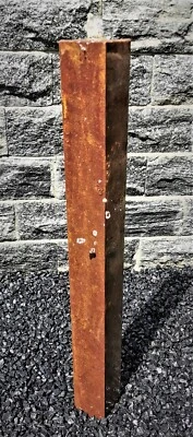 Säulenbrunnen 100 / 10 cm eckig Cortenstahl Roststahl incl. LED Gartenbrunnen - Bild 1 von 2