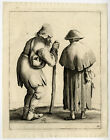 Antique Master Print-GENRE-BEGGAR-COUPLE-Quast-Nolpe-1638