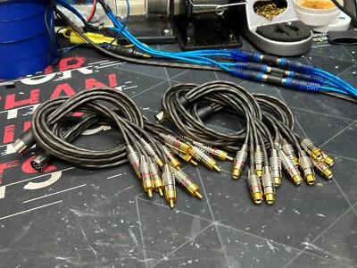 Cables RCA (fono) DIN a macho/hembra 18" para a/d/s/amplificadores y cruces SQ ADS OG Foto 1 de 4