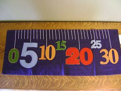Pottery Barn Kids Ruler Lumbar Sham Pillow Cover Primary Colors ~ NEW - Image 1 of 3