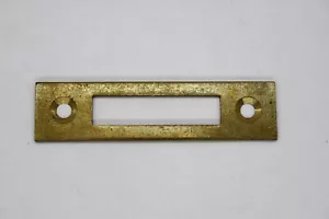 Desgaste para Mueble Anguloso, 16x65 MM Latón Pesado Riegelloch 8x34mm Antiguo - Imagen 1 de 4