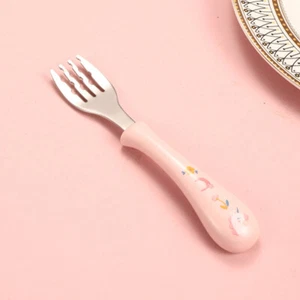 3 Sets Cartoon Training Tableware Child Newborn Baby Spoons and Forks - Picture 1 of 12