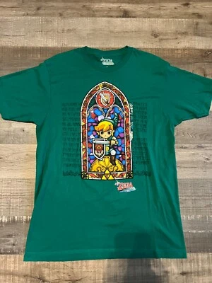 Camisa Zelda Wind Waker HD 2016 vitral talla grande nueva sin etiquetas Foto 1 de 4