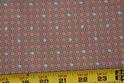 30" Wide, Vintage, Pink Blue & Mauve Floral Quilt Cotton, Springs, P2435 - Image 1 of 4