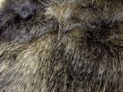 CRS FUR FABRICS Super Luxury Faux Fur Fabric Material - NEW RACCOON
