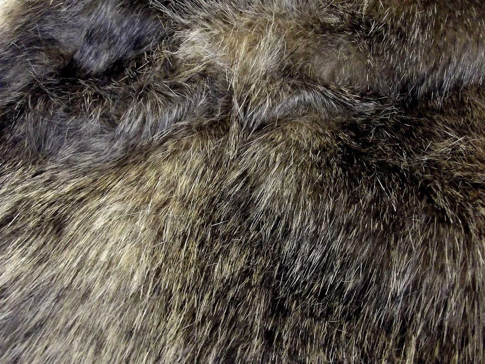 Super Luxury Faux Fur Fabric Material - NEW RACCOON - Image 1 of 1