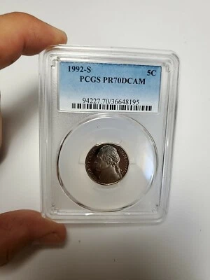 1992 S Pcgs Pr70dcam Nickel - Image 1 of 4