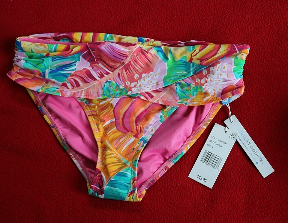 Bleu Rod Beattie size 4 Swimsuit Bottoms retail $59 - Image 1 of 1