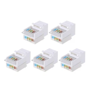 5PCS CAT6 / CAT5E UTP Female Connector Module RJ45 Tool Free Plug - Picture 1 of 7