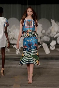 Alice McCall Skirt AU 6 US 2 Curioser Lake Como Print Dream Catcher-Resort ‘15 - Picture 1 of 16