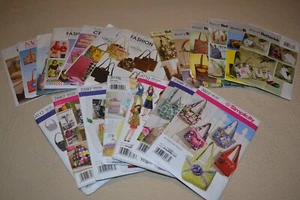 20 Sewing patterns, uncut: bags, purses, aprons & sewing accessories - Picture 1 of 9