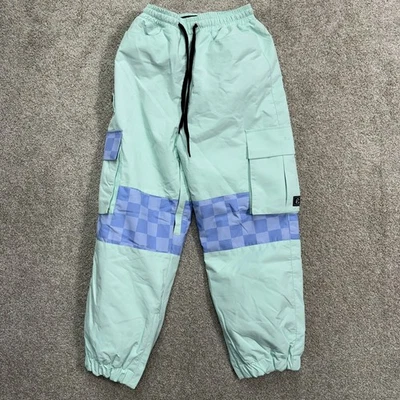 Searipe Wind Protect Water Resistant Cargo Pants Womens M Mint Checkerboard - Image 1 of 4