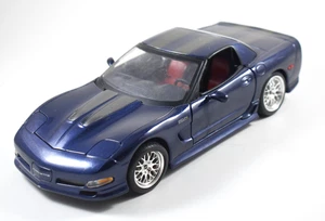Corvette Z06 2001 1/18 diecast suelto Maisto Dark Blue Specter Werkes - Imagen 1 de 17