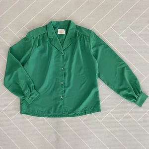 Vintage) Camicetta verde Country Sophisticates by Pendleton M - Foto 1 di 8