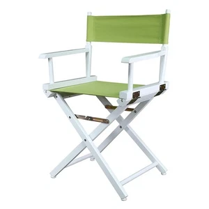 Casual Home 18" Director's Chair White Frame-Lime Green Canvas - Picture 1 of 1