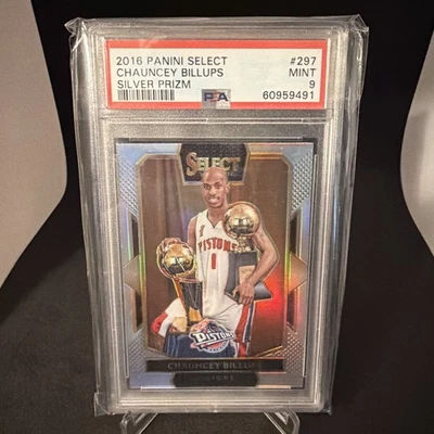 2016-17 Panini Select - Courtside Chauncey Billups #297 Silver Prizm PSA 9 - Image 1 of 2
