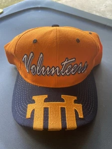 Vintage 90s Tennessee Volunteers Starter Script Brim Patch Wool Snapback Hat - Picture 1 of 8