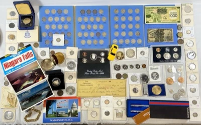 *Estate of Tera Dikoff* Junk Drawer Lot Silver Coins Jewelry Random Collectibles - Image 1 of 4