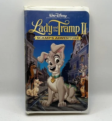 Lady & The Tramp II Scamp’s Adventure VHS Disney Video Tape 2 Sequel Clamshell - Image 1 of 4