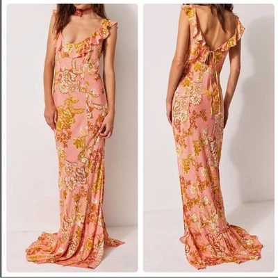 Vestido sin Mangas Free people Remind Me Maxi en Coral Combo Talla XL Foto 1 de 4
