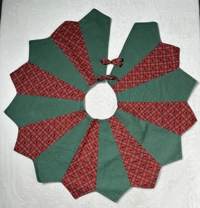 Falda de árbol de Navidad vintage Scottish Terrier Scottie perro lona pesada 46" - Imagen 1 de 7